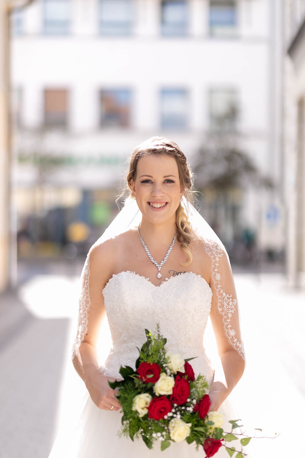 Hochzeit, Portrait der Braut